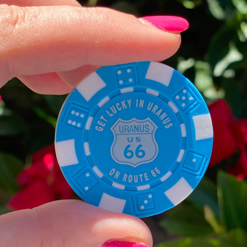 Uranus Poker Chip - Blue | Uranus Fudge Factory
