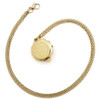 Gold Plated SOS Talisman Pendant Zodiac Libra Back Gold Plated