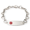 Heart to Heart Medical ID Engraveable Bracelet 1 Silver