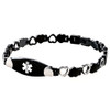Paired Hearts Bracelet Side Black