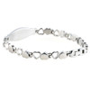 Paired Hearts Bracelet Back Silver