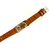 Brown Camo Leather Crocodile Strap Design 1 Front