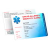 Drug Allergies Identity Card