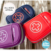 Small Red Medicine Case for Auvi Q or Asthma Inhaler 3 Cases Blue Purple and Red