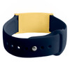 Premier Adjustable Silicone Back Blue With Gold Tag