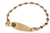 Multi Heart Link Bracelet Gold Front