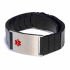 Carbon Fiber Medical ID Bracelet Black Side