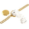 Gold Plated SOS Talisman Bracelet Horseshoe Inside Gold Plated