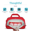 Red Insulated Large Medicine Bag Case Front Pocket