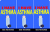 Asthma Medical Alert Bag Tag / Key Fobs