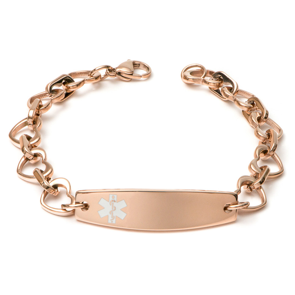 Heart to Heart Medical ID Engraveable Bracelet