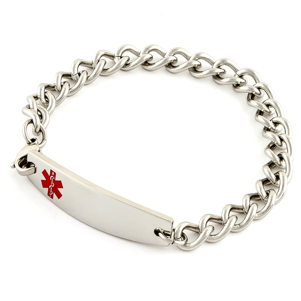 Medium Link Chain Medical ID Bracelet