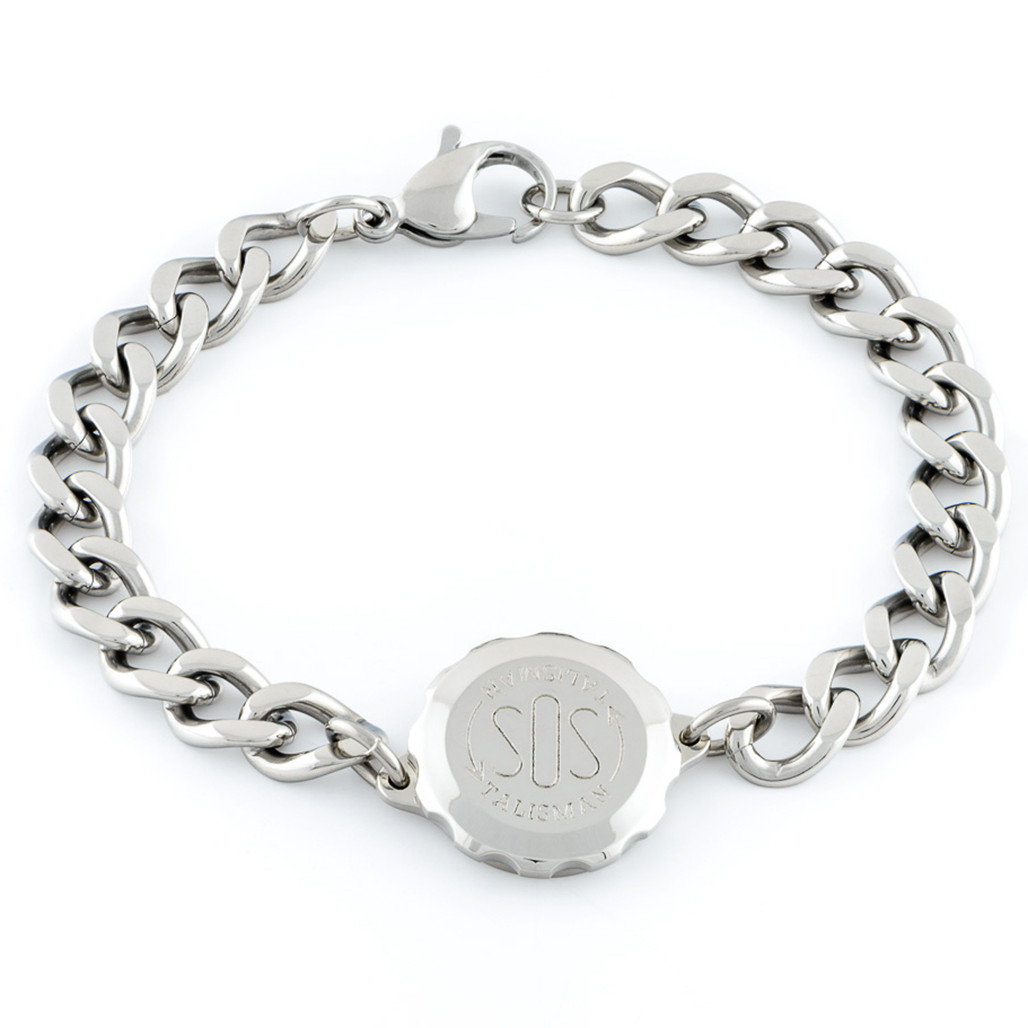 Sterling Silver SOS Talisman Bracelet Christopher