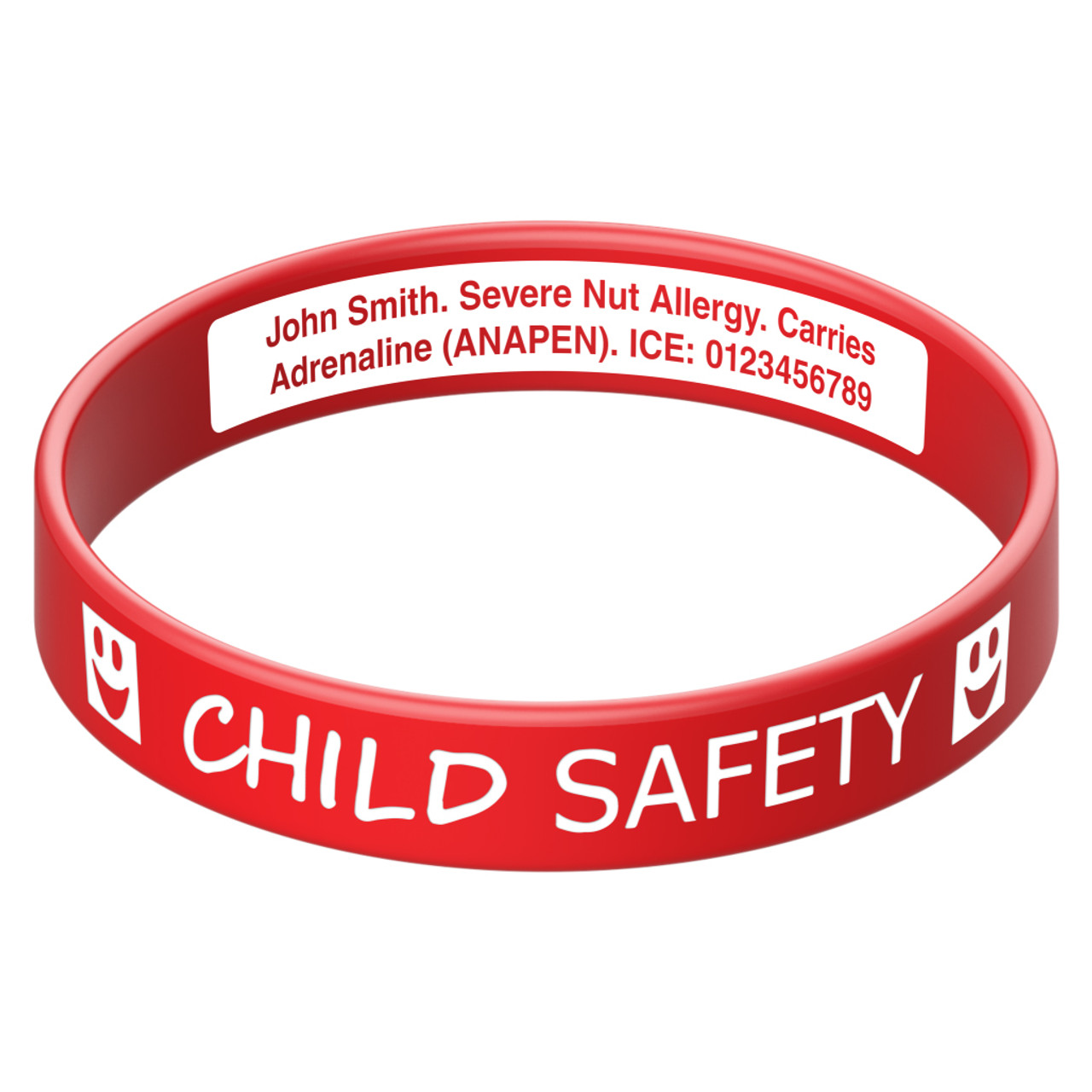 Child ID Engraveable Silicone Bracelet