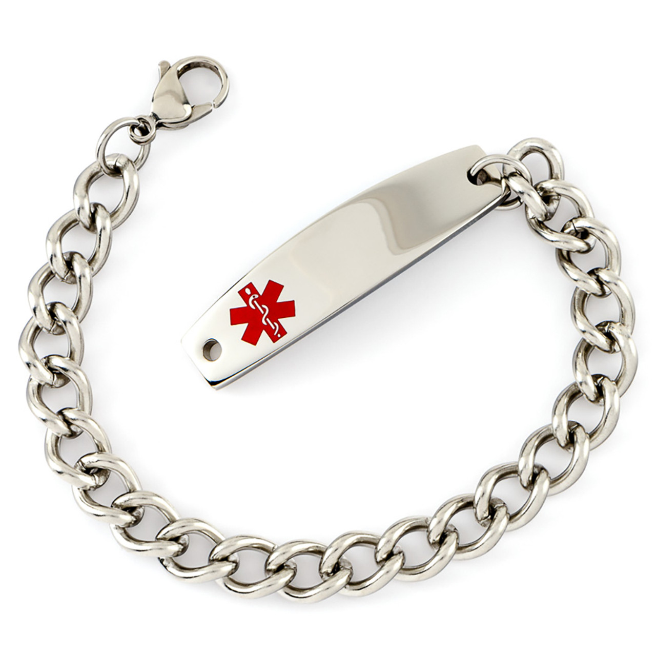 Legacy Rope Chain Silver Medical ID Bracelet