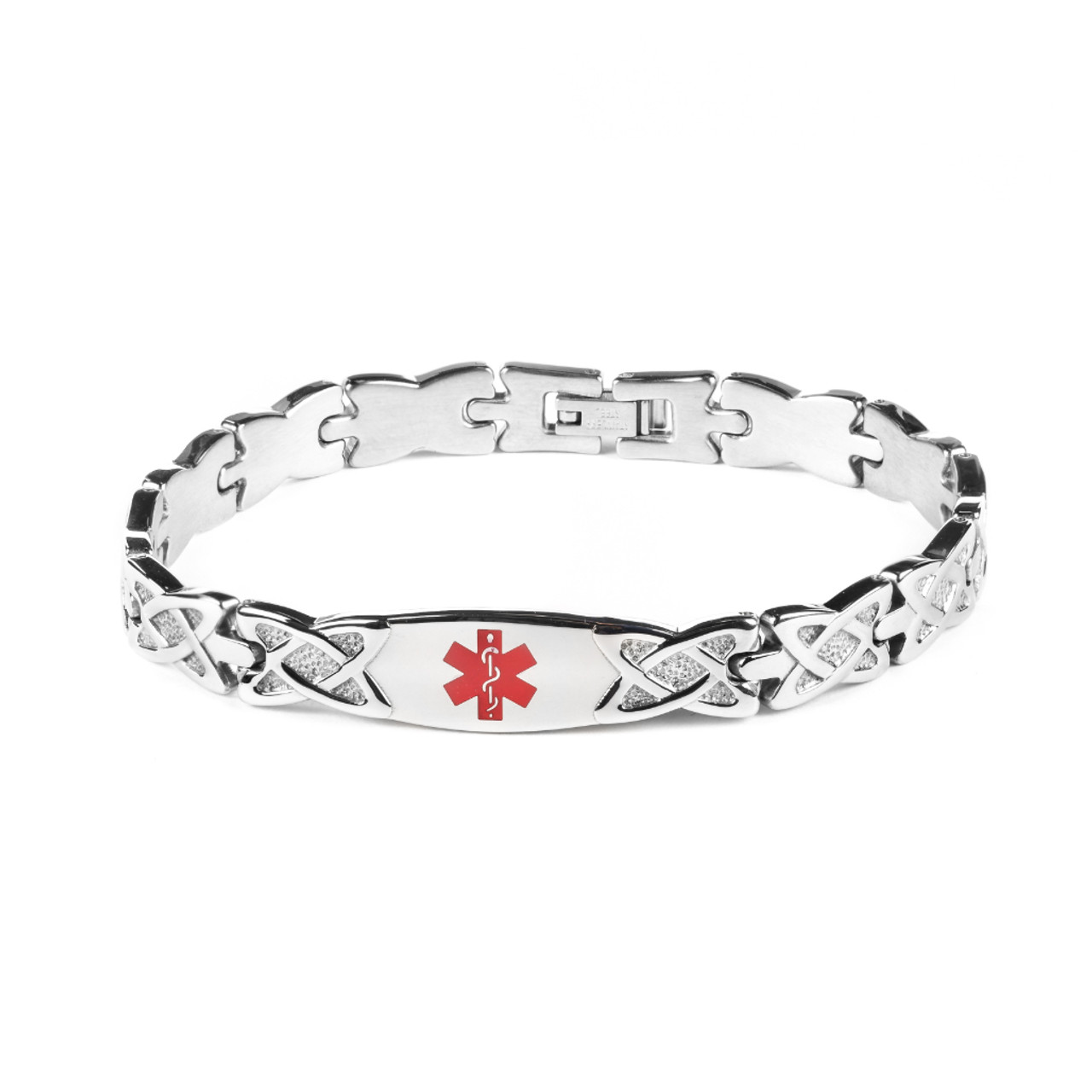 MedicAlert Easy Flex Silicone Medical ID Bracelet