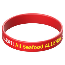 Alert! All Seafood Allergy 1 Red