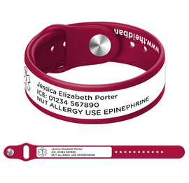 Medical Ultraband (Outside and Inside Engraving) Red