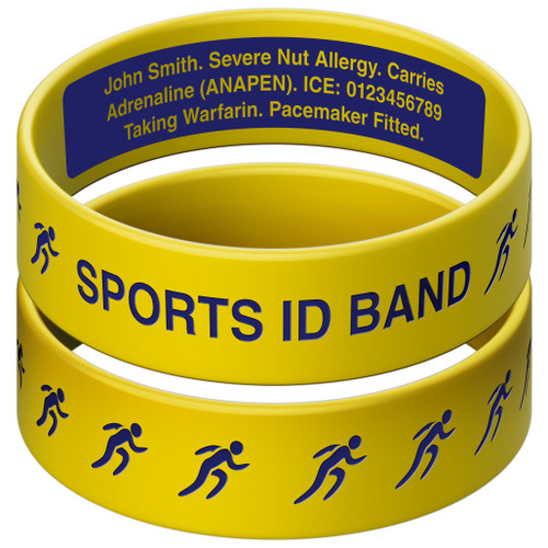 Silicone Sports BROAD BAND Run Yellow