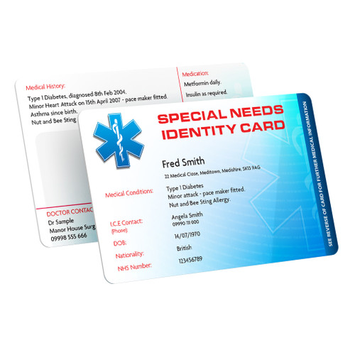 Special Needs Identity Card