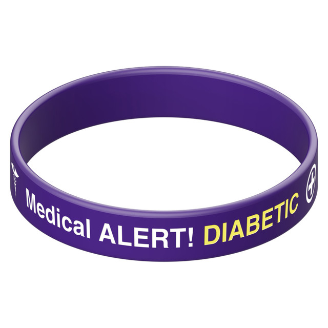 A medical alert wristband on a man's wrist - Adrenal Insufficiency Stock  Photo - Alamy