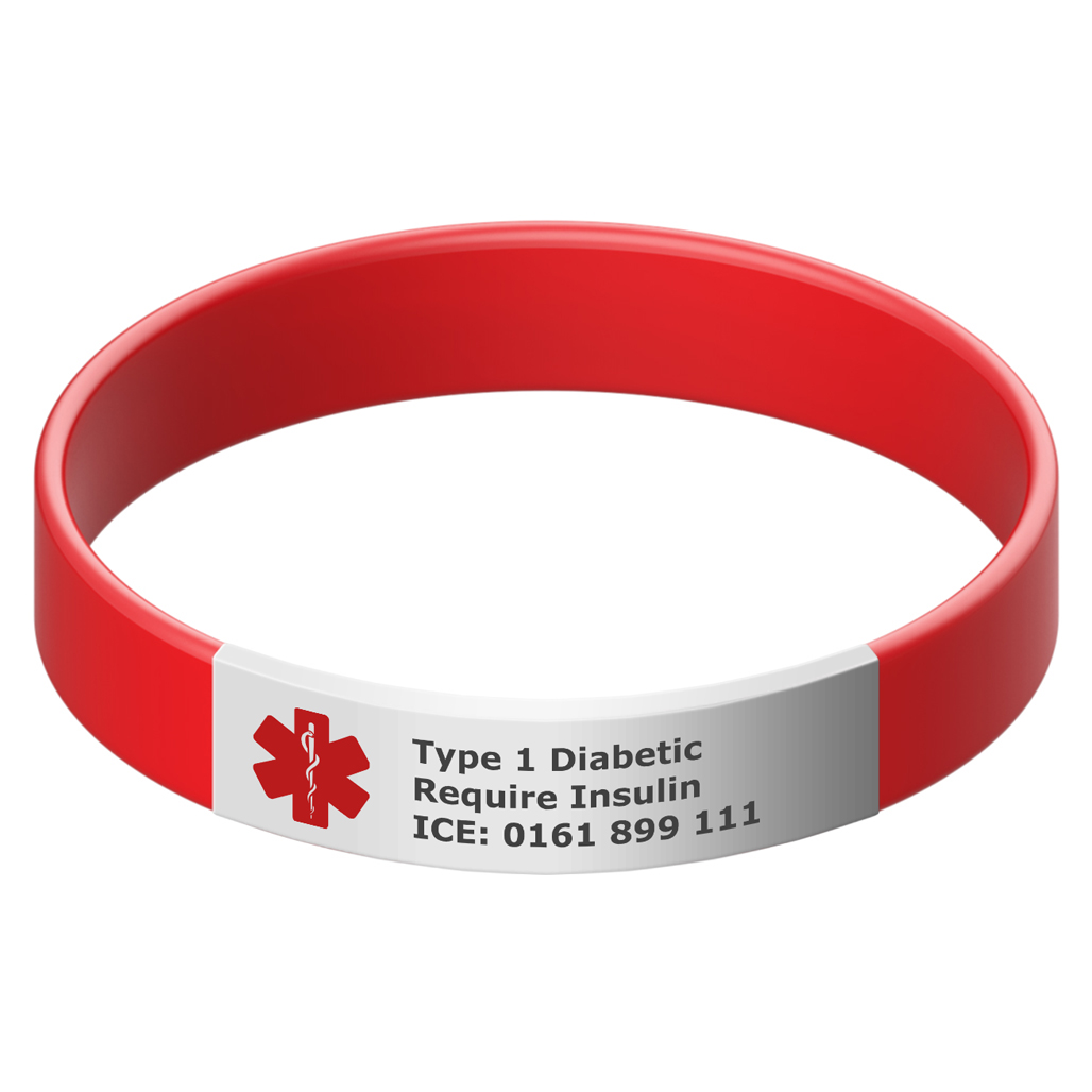 Medical Bracelet with Engraveable Tag