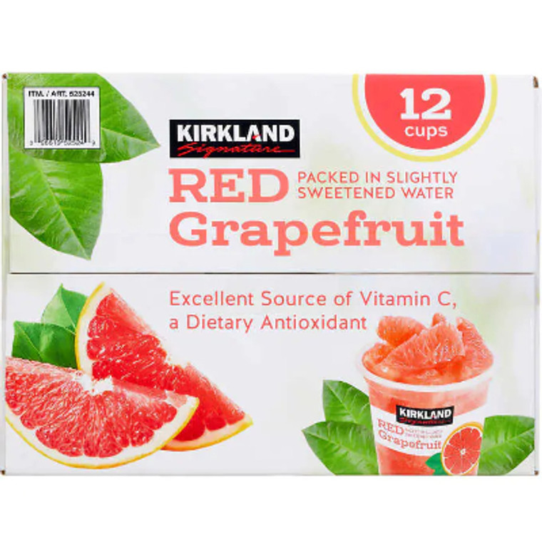 Kirkland Red Grapefruit Cups 8 oz., 12 Pack