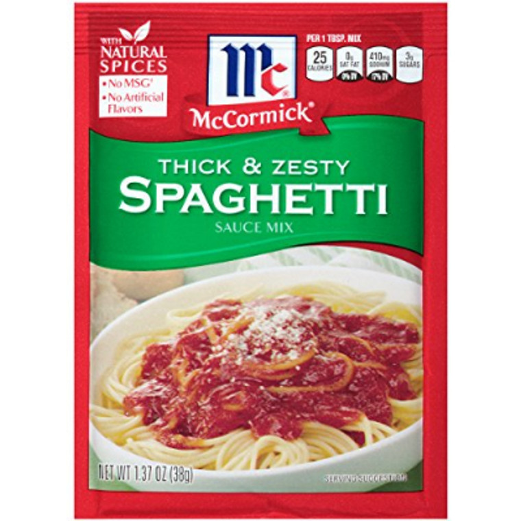 McCormick Thick & Zesty Spaghetti Sauce Mix 1.37 oz.