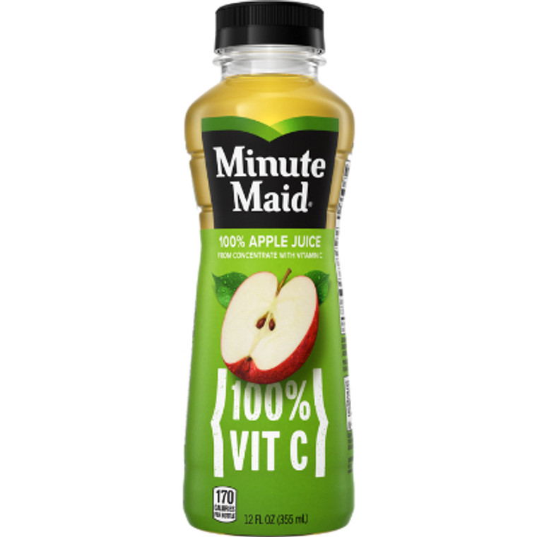 Minute Maid Apple Juice 12 oz., 24 Pack