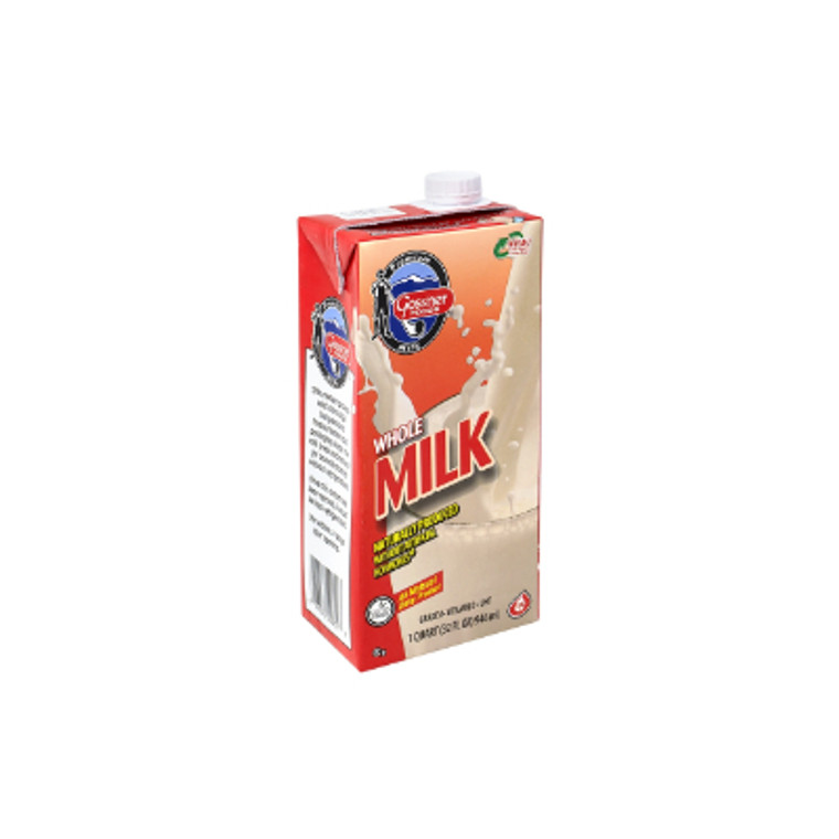 Gossner Shelf Stable White Milk 1% 1 Quart, 12  Pack
