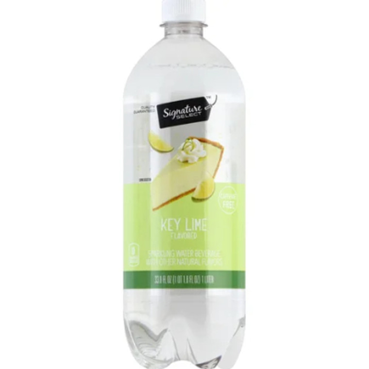 Signature Select Key Lime Sparkling Water 33.8 oz.