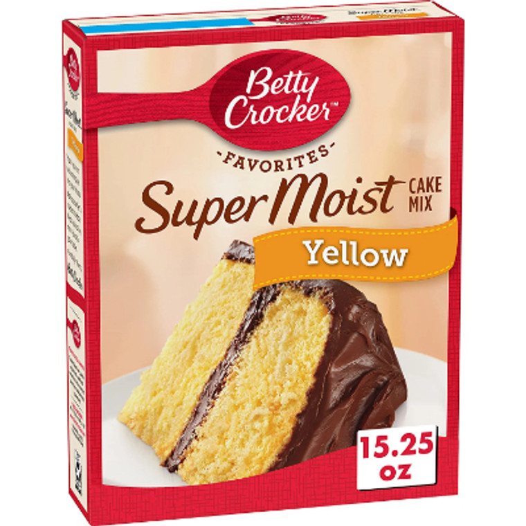 Betty Crocker Super Moist Yellow Cake Mix, 15.25 oz.
