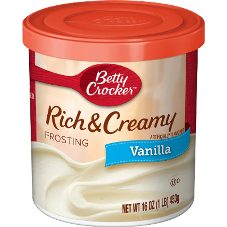 Betty Crocker Rich and Creamy Vanilla Frosting, 16 oz.