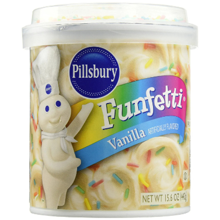 Pillsbury Funfetti Vanilla Frosting 15.6 oz.