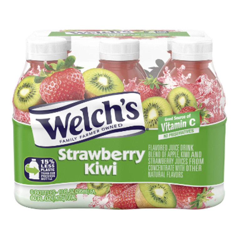 Welch's Strawberry Kiwi Juice Drink, 10 oz., 6 Count