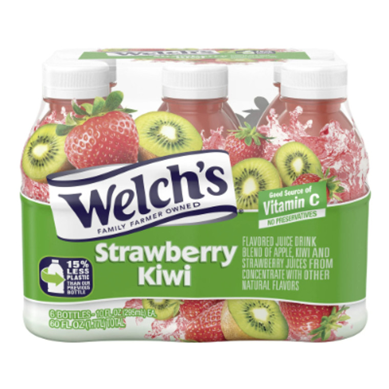 Welch's Strawberry Kiwi Juice 10 oz., 6 Pack