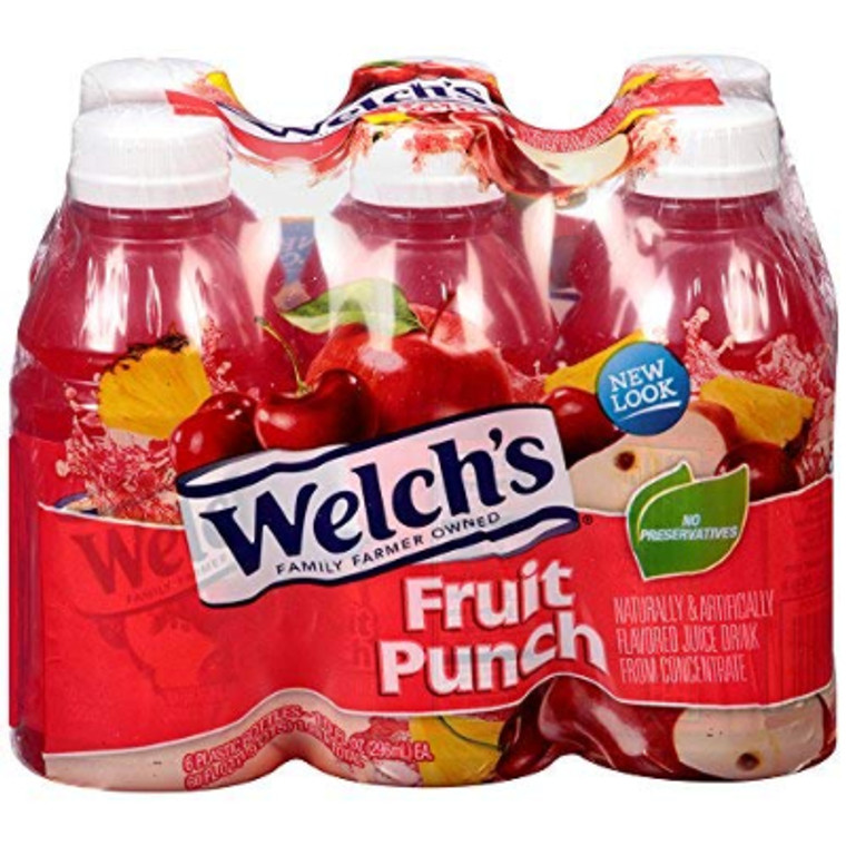 Welch's Fruit Punch Juice 10 oz., 6 Pack