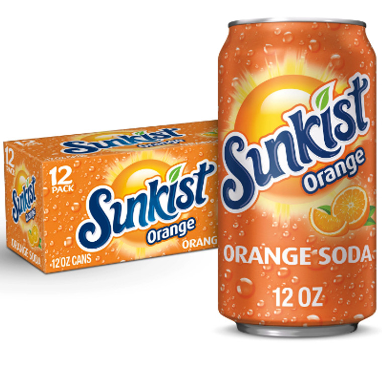 Sunkist Orange Soda 12 oz., 12 Pack