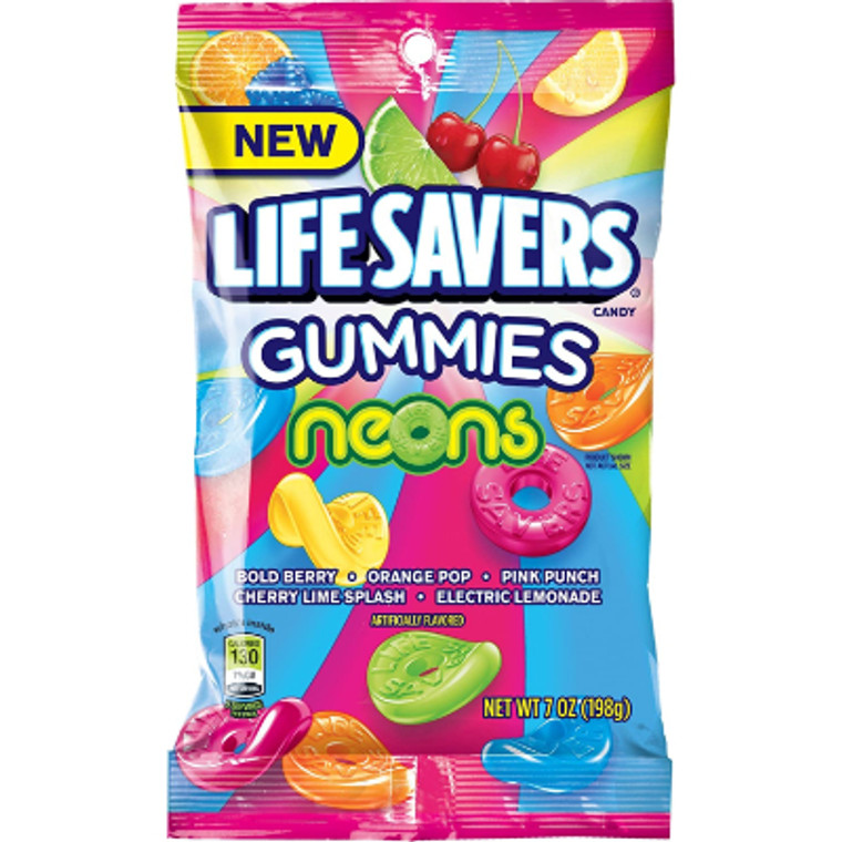 Lifesavers Gummies Neons Flavor Mix, 7 oz.