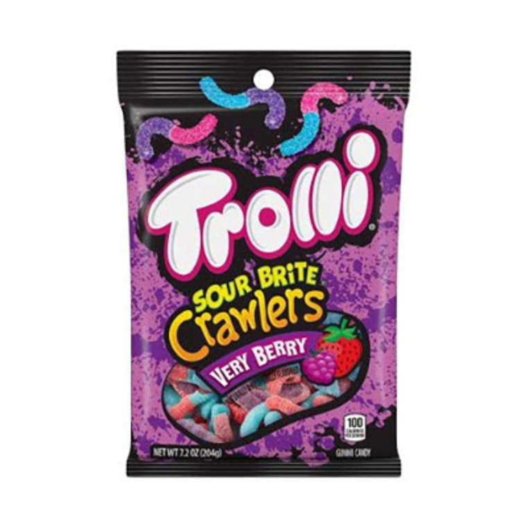 Trolli Sour Brite Crawlers Very Berry 7.2 oz.