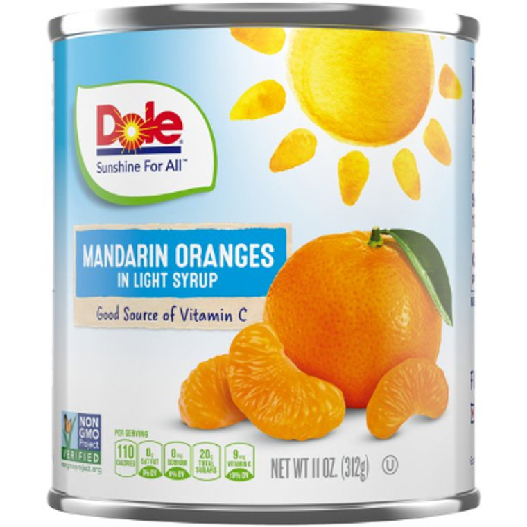 Dole Mandarin Oranges in Light Syrup 11 oz. Can