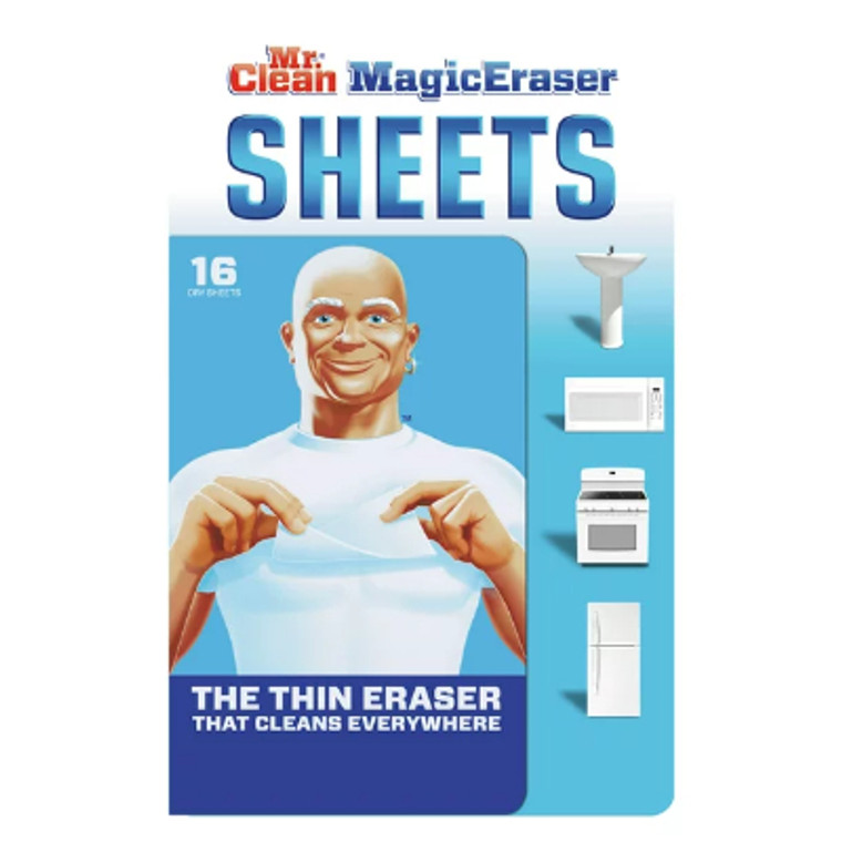 Mr. Clean Magic Eraser Multi-Surface Cleaning Sheets, 16 Count