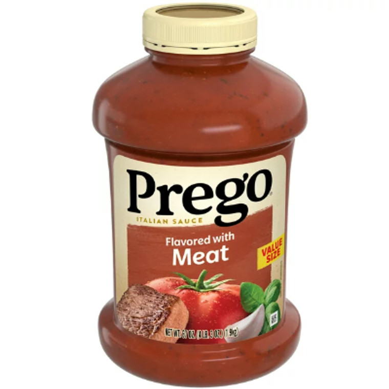 Prego Pasta Sauce, Italian Tomato Sauce with Meat, 67 oz.