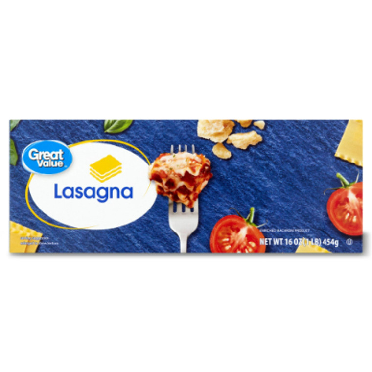 Great Value Lasagna Pasta, 16 oz.