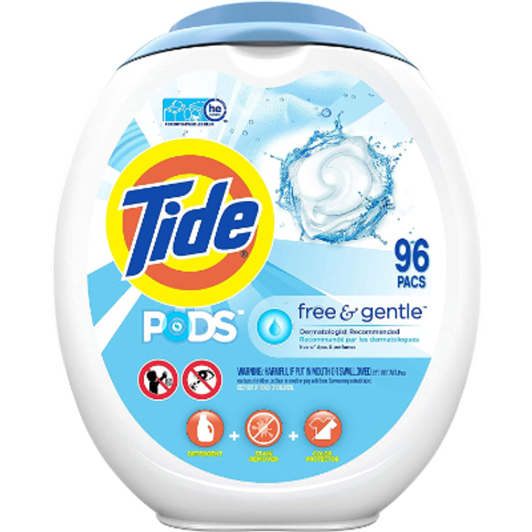 Tide Pods Free & Gentle 96 Capsules 74 oz.