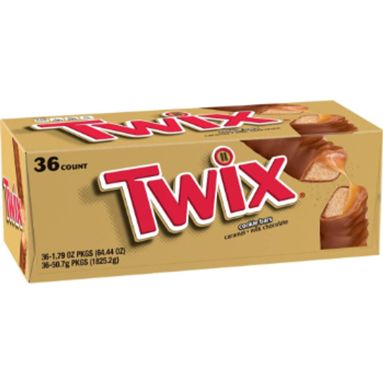 Twix Cookie Bars Caramel & Milk Chocolate 1.79 oz., 36 Pack