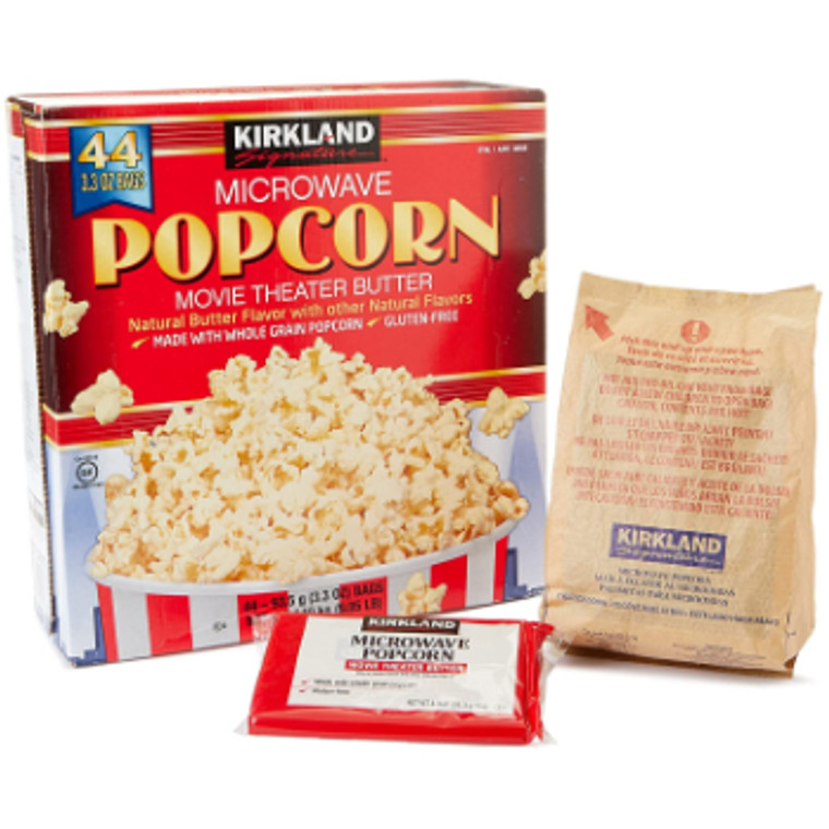 Kirkland Signature Microwave Movie Theater Popcorn 3.3 oz., 44 Pack