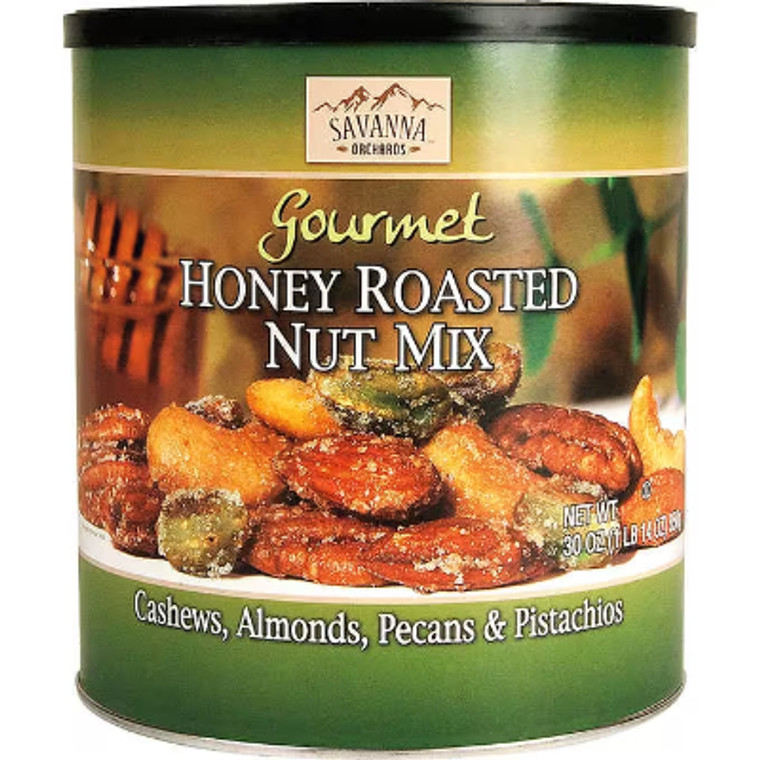 Savanna Orchards Gourmet Honey Roasted Nut Mix, 30 oz