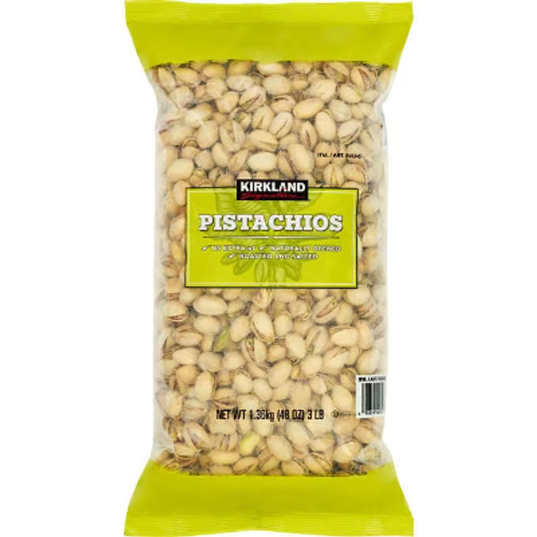 Kirkland Signature California In-Shell Pistachios, Roasted & Salted, 3 lbs