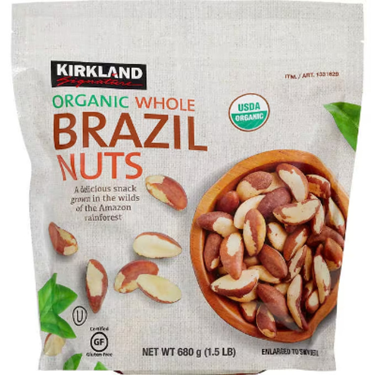 Kirkland Signature Organic Whole Brazil Nuts, 1.5 lbs